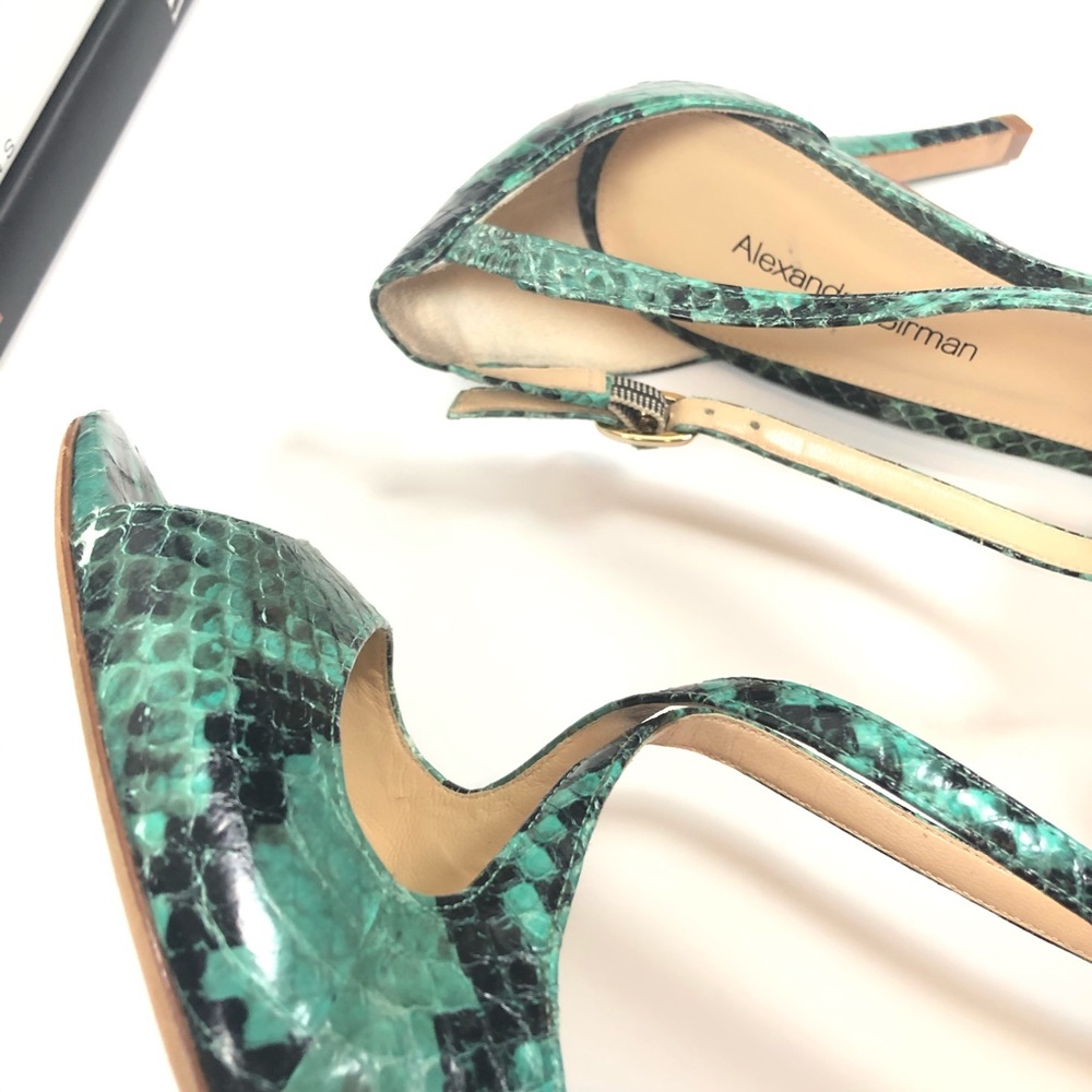 Alexandre Birman Heels Snakeskin Bucatta 9.5 - Picture 7 of 9